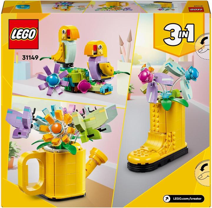 Image du produit LEGO 31149 Arrosoir avec fleurs (31149, LEGO Creator 3-in-1)