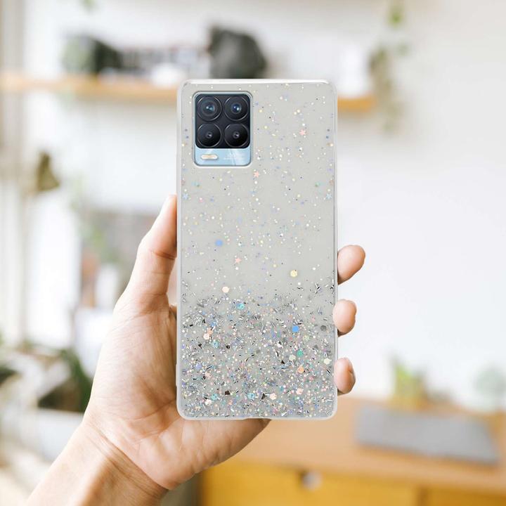 Produktbild Cadorabo TPU Hülle für Realme 8 4G / 8 PRO mit Glitzer (realme 8)