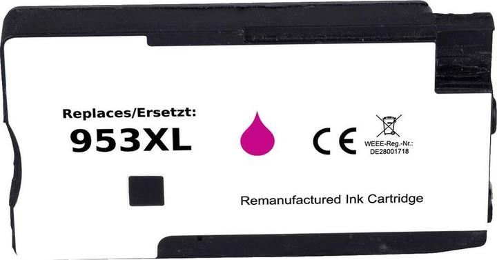 Actual product image Renkforce Ink replaces HP 953 XL (F6U17AE) Compatible Magenta RF-5655882 (M)
