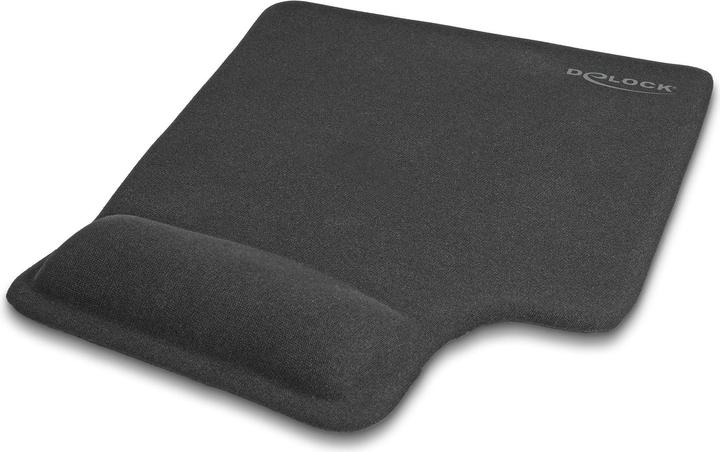 Produktbild Delock Ergonomisches Mauspad mit Gel Handballenauflage Linkshänder schwarz