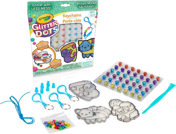 Actual product image Crayola Glitter Dots Keychain