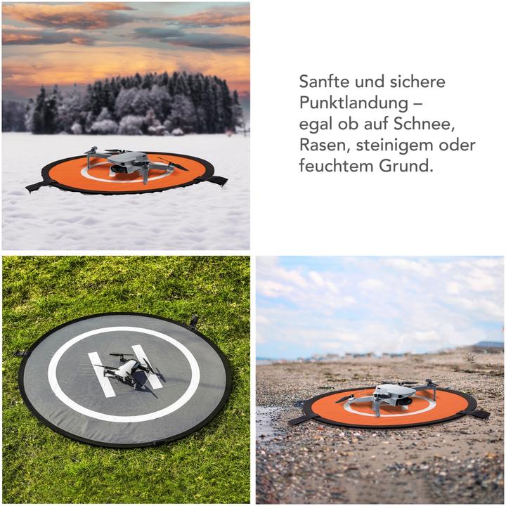 Produktbild mantona 23060 Drohnen-Landeplatz faltbar, Ø 55cm (Drohnen Landeplatz, Universal)