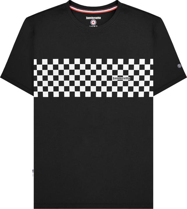 Actual product image Lambretta Mens AW24 Two Tone Panelled T-Shirt (4XL)