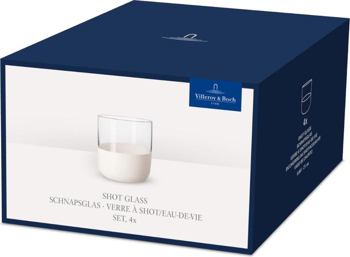 Actual product image Villeroy & Boch Shot glass, set of 4 Manufacture Rock blanc (0.80 dl, 4 x, Shot glass)