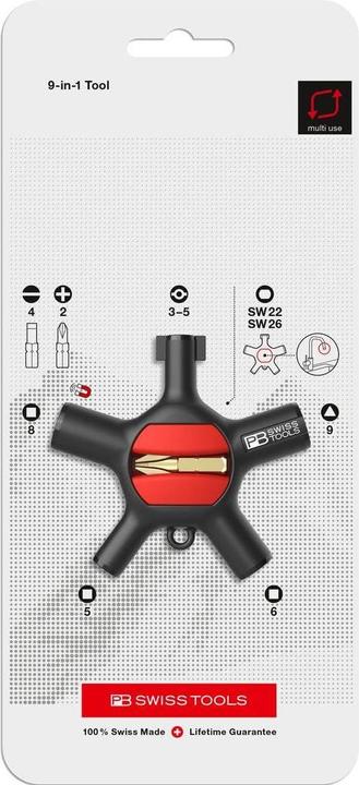 Immagine prodotto PB Swiss Tools PB 900 V01 (Doppia barba, Viti con testa a intaglio, esagono, 3 bordi)
