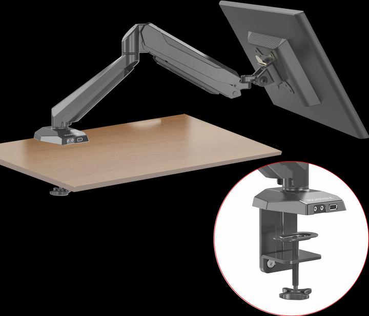 Produktbild Rockstable Prof. Single USB Schwarz (Tisch, 32")