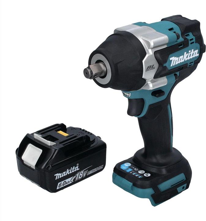 Image du produit Makita DTW 700 G1 Clé à choc sans fil 18 V 700 Nm 1/2" XPT Brushless + 1x batterie 6,0 Ah - sans chargeur (Fonctionnement sur batterie)