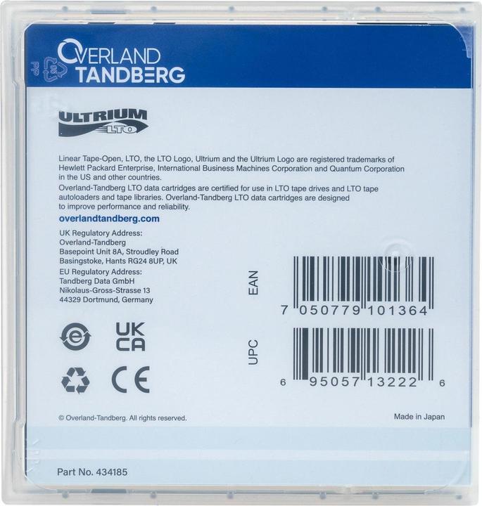 Actual product image Tandberg Data Tandberg Lto Cleaning Cartridge (LTO-1 Ultrium)