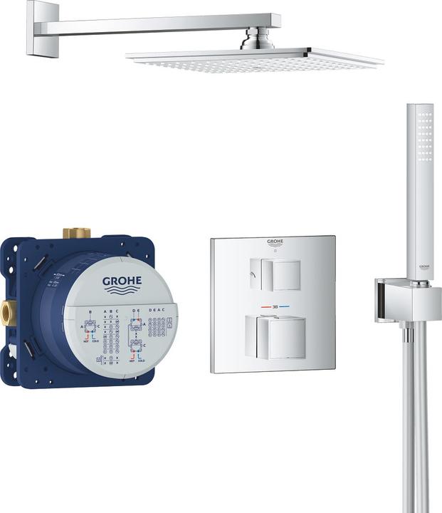 Grohe Grohtherm Cube shower system UP with Rainshower Allure 230