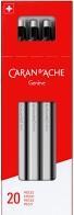 Immagine prodotto Caran d'Ache Biros 825, nero, confezione promozionale da 18+2 penne (Nero, 20 x)