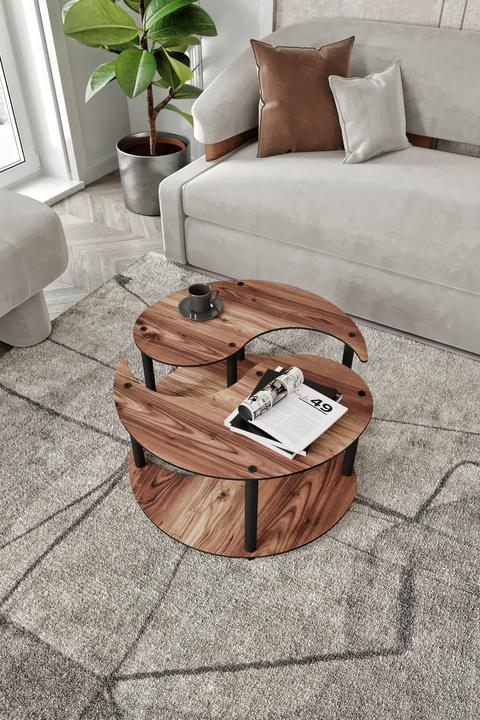 Immagine prodotto Hanah Home Tavolino Yin Yang 2 Set (70 x 38 x 70 cm)