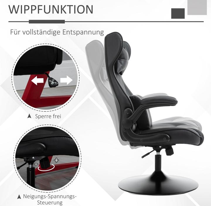 Actual product image Homcom Racing design gaming chair