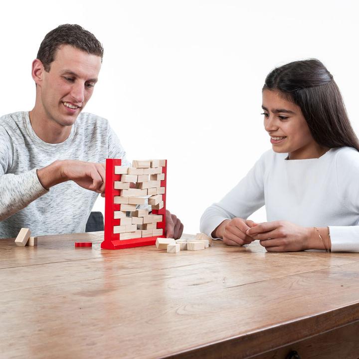 Image du produit Longfield Games Jeu d'équilibre en bois Mur tombant (Multilingue)