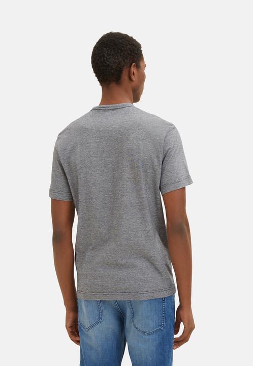 Produktbild Tom Tailor T-Shirt Gestreiftes Kurzarmshirt mit Rundhalsausschnitt und Print (XXL)