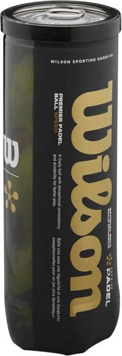 Actual product image Wilson PREMIER PADEL SPEED 3 BALL CAN Yellow/