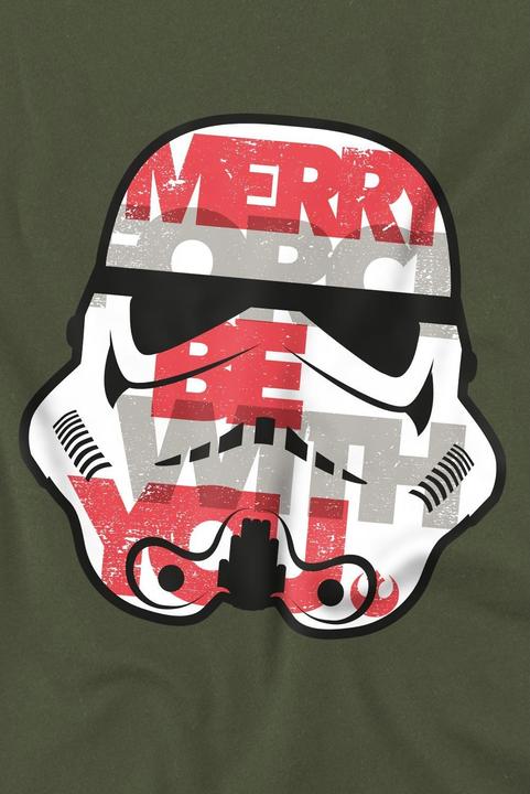 Produktbild Star Wars Merry Force Be With You TShirt weihnachtliches Design (M)