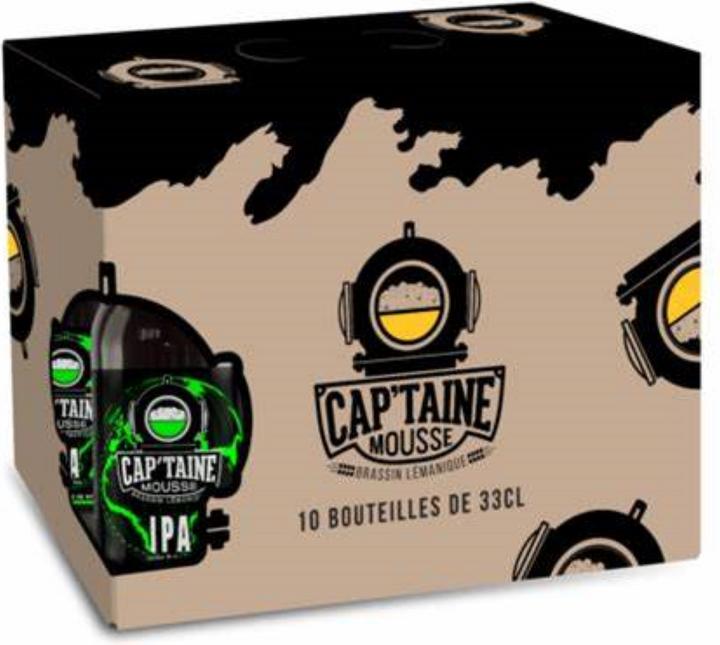 Actual product image Captain mousse This golden-hued IPA has a complex and powerful resinous aroma (20 x 33 cl)