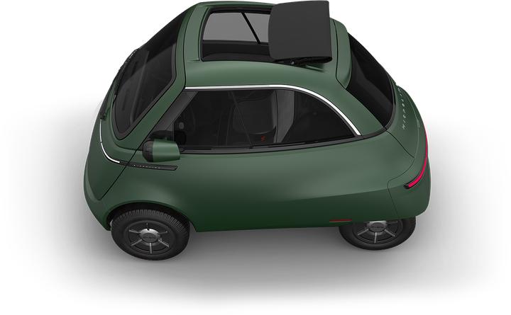 Immagine prodotto Microlino Verde Londra a lungo raggio Cool & Connect (Elettrico / Benzina Ibrido, 17 CV)