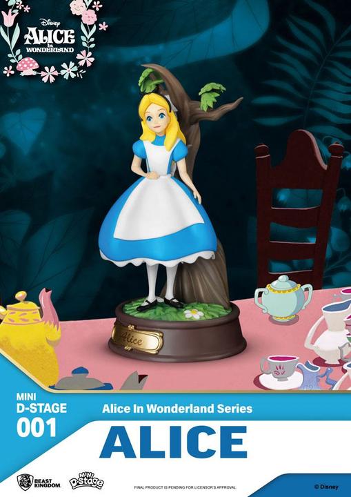 Actual product image Beast Kingdom ST Disney Mini D-Stage Alice Wonderland Cheshire Cat 10cm