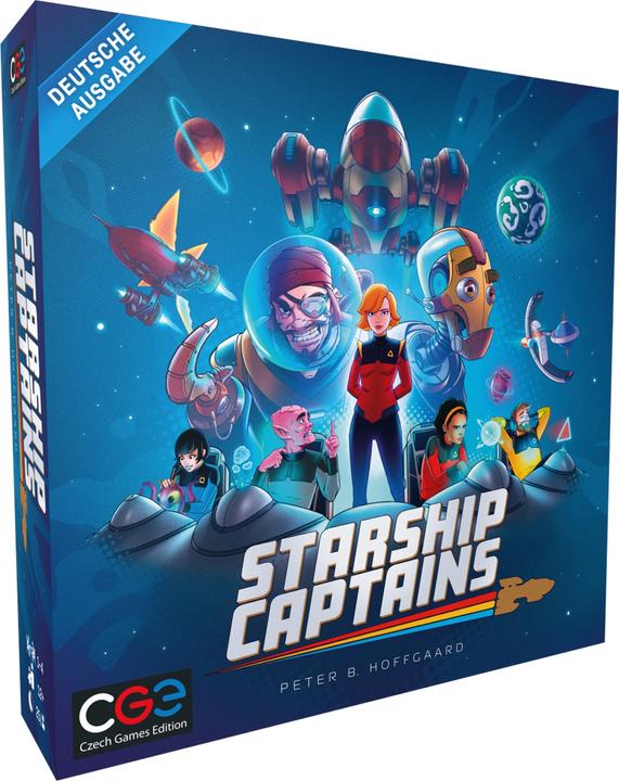 Czech games edition Starship-Captains, Brettspiel, für 1-4 Spieler, ab 12 Jahren (DE-Ausgabe) (Deutsch)