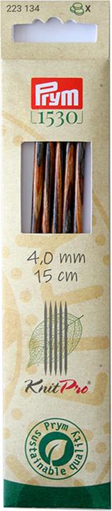 Produktbild Prym 1530 Strumpfstricknadeln 4.00 mm, 15 cm, Birkenholz