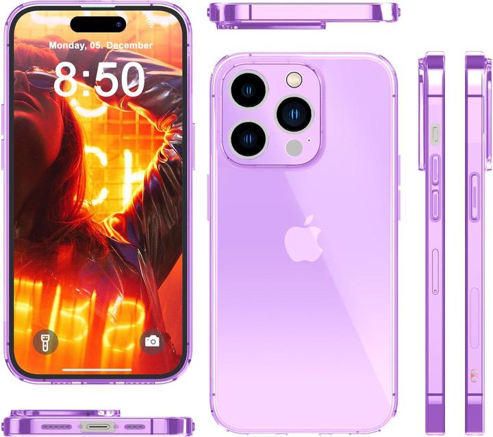 Produktbild Nalia Klar Transparente Neon Silikon Hülle (Apple iPhone 15 Pro)