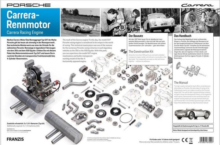 Image du produit Franzis Moteur de course de la Porsche Carrera