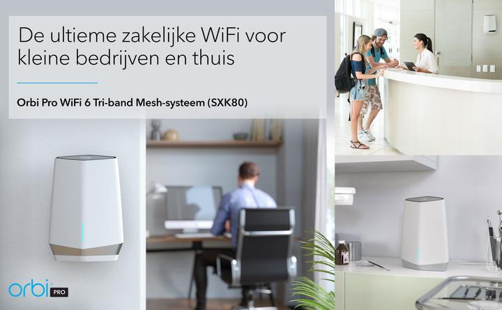 Image du produit Netgear Système mesh Orbi Pro WiFi 6 AX6000 (SXK80), lot de 2