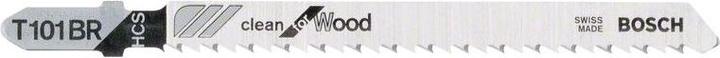 Produktbild Bosch Professional Zubehör Stichsägeblatt T 101 BR Clean for Wood, 25er-Pack
