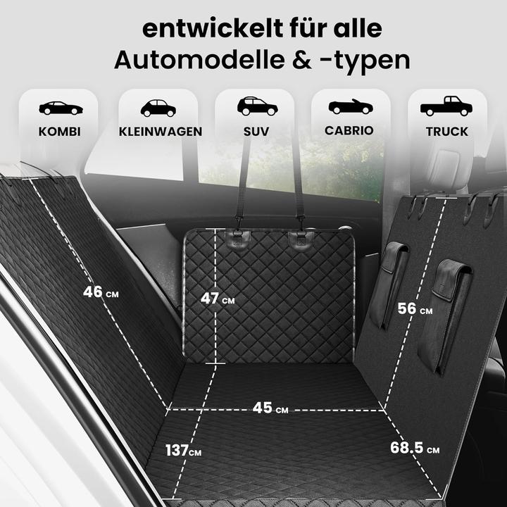 Image du produit Naloo's World Protection de la banquette arrière (Chien, Respirant, Pliable, Lavable)