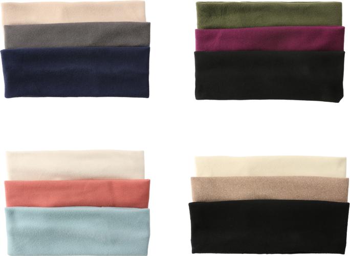 Actual product image Trisa Fashion hairband light blue, beige, orange 3 pcs.