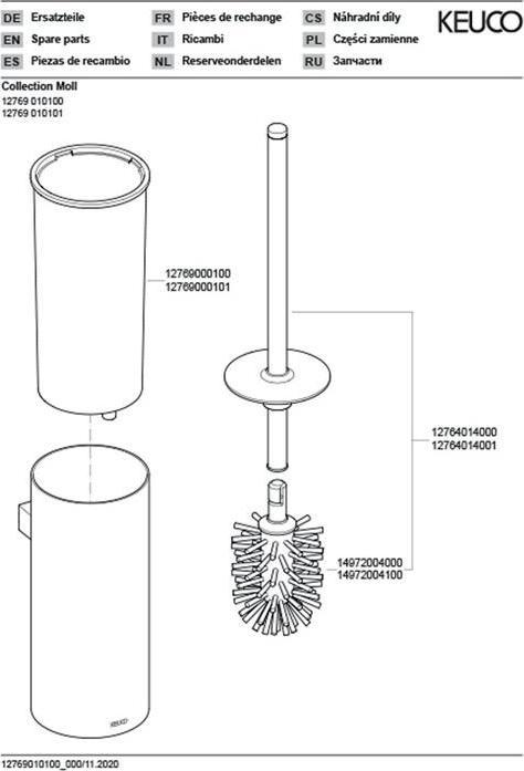 Produktbild Keuco Collection Moll Toilettenbürstengarnitur