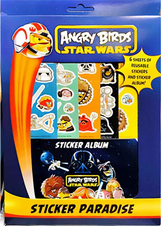 Actual product image Angry Birds Star Wars Characters Sticker Sheet (Pack of 6)