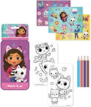Actual product image Undercover Gabby's Dollhouse Colouring Set To Go