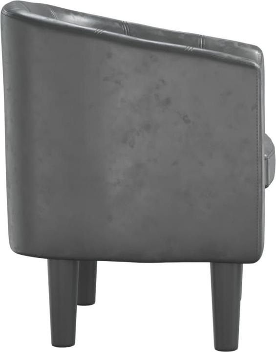 Image du produit VidaXL Clubsessel Grau Kunstleder,Farbe: Grau,Material: Kunstleder