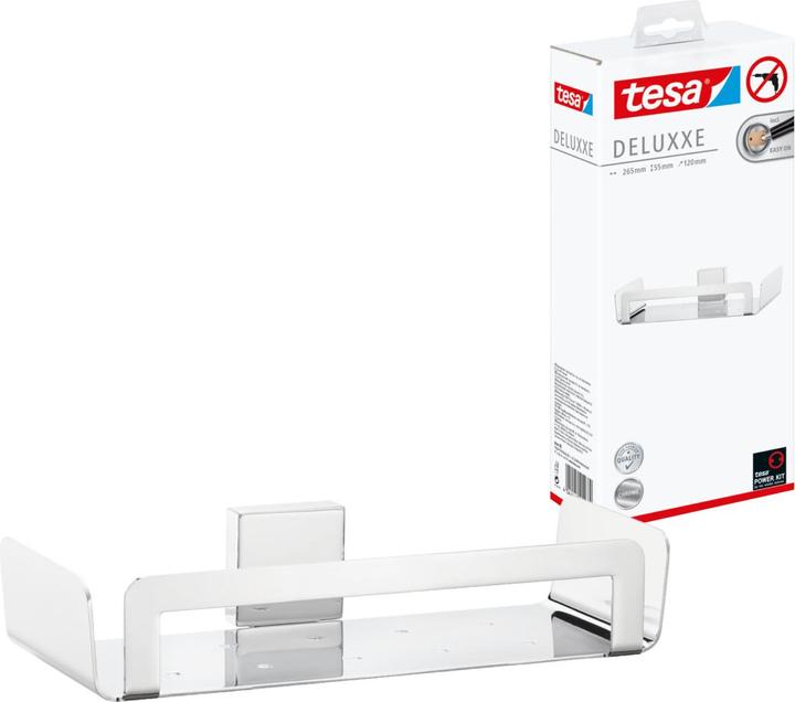 Actual product image tesa DELUXXE shower basket incl. adhesive solution without drilling