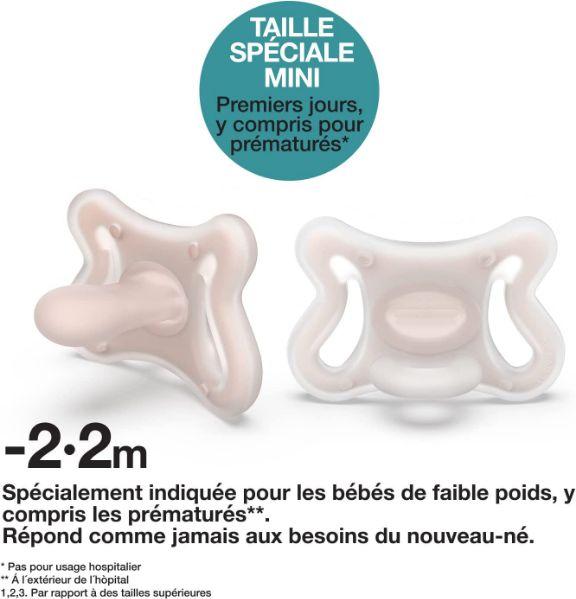Image du produit Suavinex Sucette 0.0 silicone symétrique 2M
