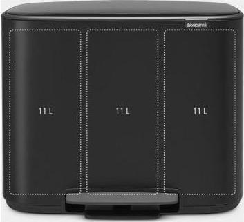 Produktbild Brabantia Bo Treteimer 3 x 11 L (33 l)