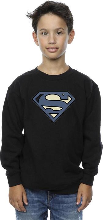 Actual product image Boys Superman Indigo Blue Logo Sweatshirt (140, 146)