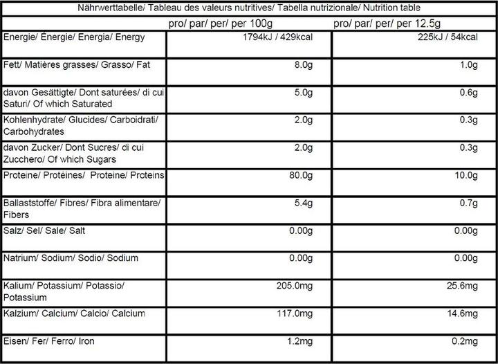 Valori nutrizionali e ingredienti Amino Animo Riso proteico biologico (Natural, 1 pz., 500 g)