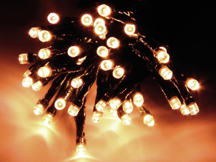 Actual product image Nampook ŁAŃCUCH LED 192L CIEPŁY na baterie 14,5m +8FUNKCJI,TIMER 3x AA 1,5V (14.50 m)