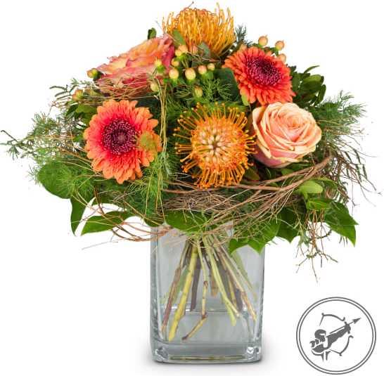 Produktbild Fleurop Blumenstrauss Schütze (23.11. - 21.12.) (Schnittblumen)