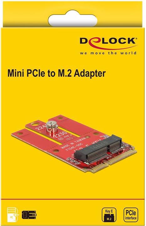 Image du produit Delock Mini carte PCI Express Mini PCIe - M.2 Key-E USB2.0