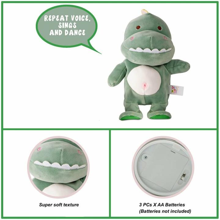 Actual product image Pugs at play Walking and talking dinosaur Max
