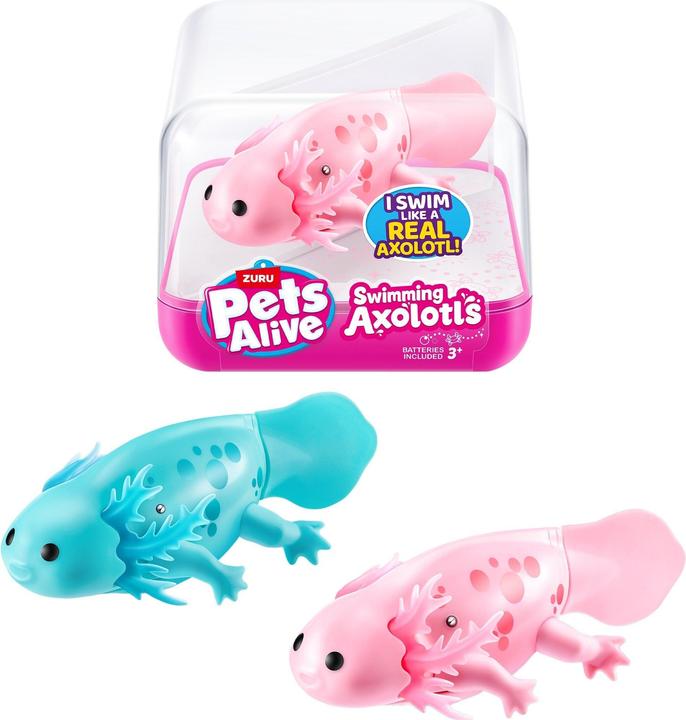 Productafbeelding Zuru HUISDIEREN LEVEND-WATER-GEACTIVEERD-ZWEMMEN AXOLOTL,S1,KUBUS,UQ,12PC