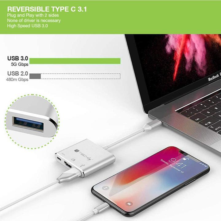 Immagine prodotto Techly Cavo convertitore adattatore da USB-C a (USB-C, 1 Porti)