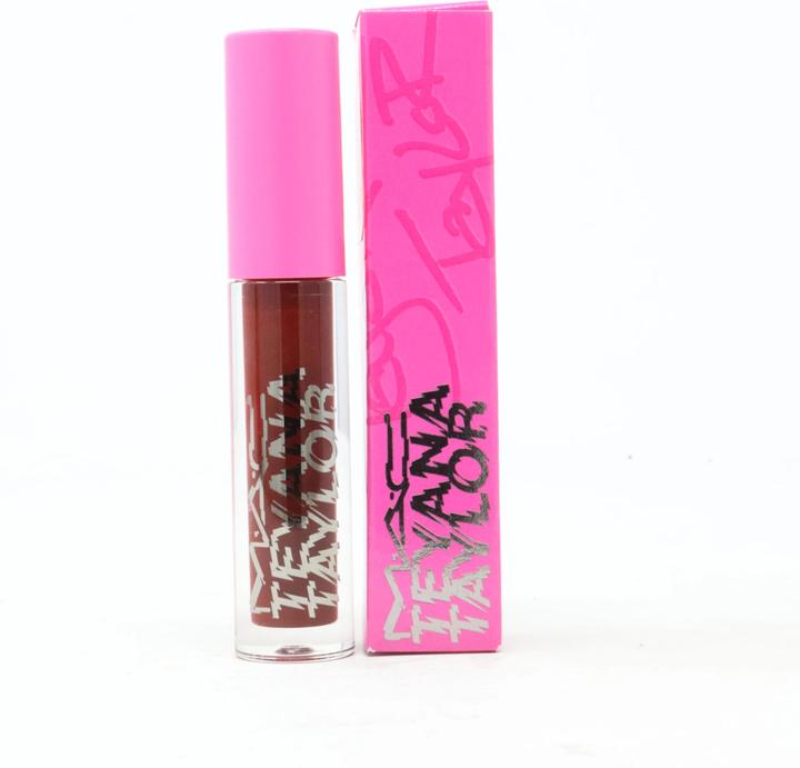 Actual product image MAC Cosmetics 10's Across Da Board Lipglass Teyana Taylor Collection - Full Size (Nude Pink Pearl)