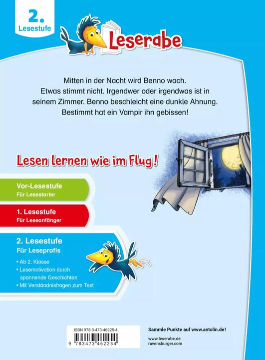 Produktbild Ravensburger Hilfe, ich bin ein Vampir! - Leserabe 2. Klasse - Erstlesebuch für Kinder ab 7 Jahren (Deutsch, Susan Niessen, 2022)