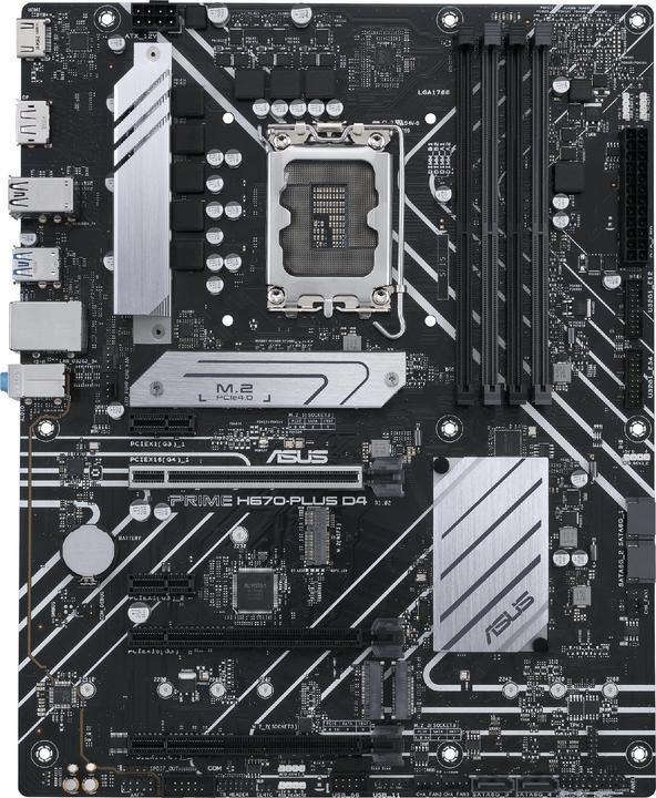 ASUS PRIME H670-PLUS D4 (LGA 1700, Intel H670, ATX)