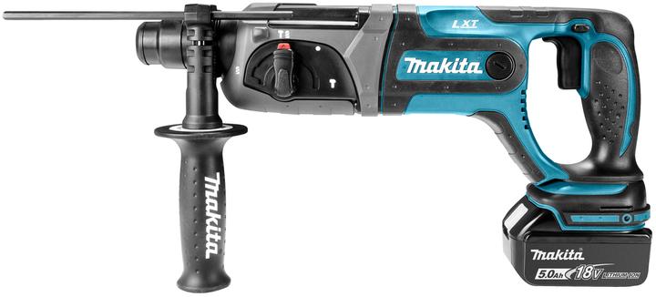 Actual product image Makita DHR241RTJ hammer drill (case, 2x battery and charger). (Rechargeable battery operated)